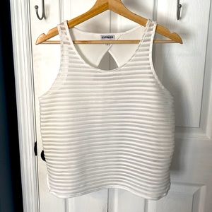 Express Size Small White Crop Top LIKE NEW